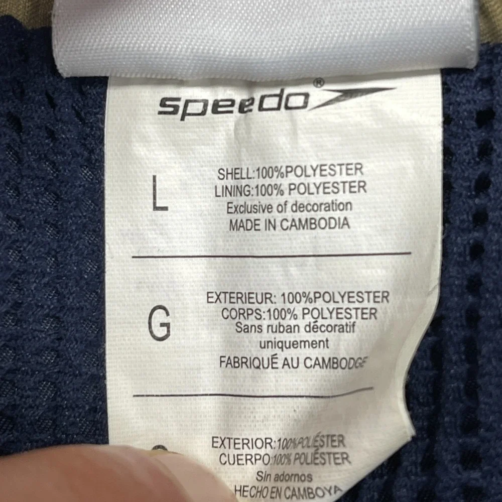 Speedo Shorts Mens Large Navy Floral Mesh‎ Lined Board Surf Surfing Water Polo